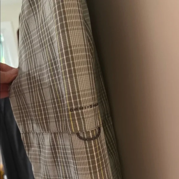 Columbia Men's Green Plaid Button-Up Shirt Size M - Picture 4 of 7